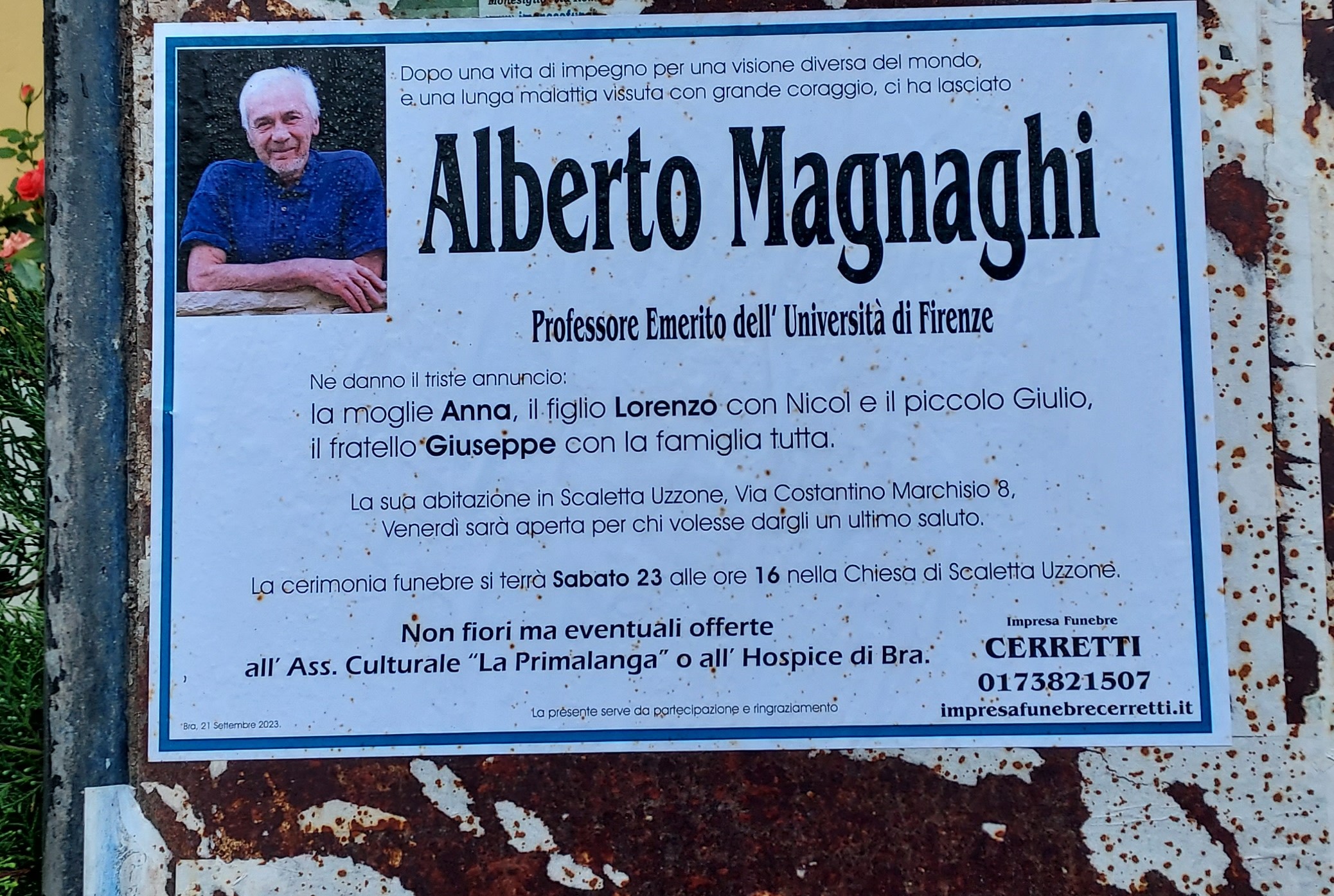 ALBERTO MAGNAGHI. UN RICORDO -